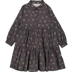 Svarte Kjoler Wheat Felucca Dress - Black Flowers