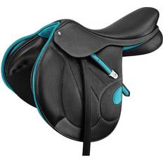 Horse Saddles Bates Victrix Black CAIR Jump Saddle Aqua