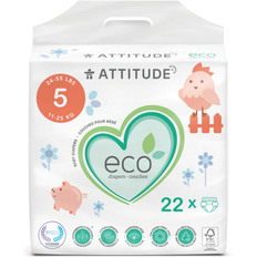 Diapers Attitude Eko Babyblöja Storlek 5 (11-25 kg)