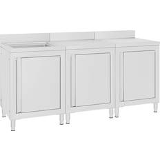 vidaXL køkkenvask 180x60x96 rustfrit stål