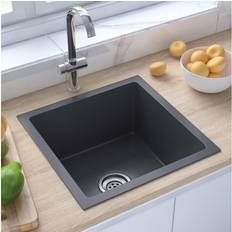 Black Kitchen Sinks vidaXL Handmade Kitchen Sink