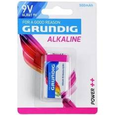 Batterier 9v alkaline Grundig Grundig Batterier Alkaline 9V 500mAh