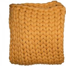 Gold Blankets Donna Sharp Your Lifestyle Chunky Knit Blankets Yellow, Gold