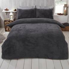 Brentfords Teddy Housse de couette Gris, Rose, Blanc (230x220cm)