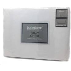 Belledorm Kussenslopen Belledorm Jersey Cotton Contour Pillowcase Pillow Case White (76x51cm)