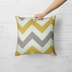 Fusion Chevron Filled Complete Decoration Pillows Grey, Yellow, White