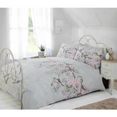Rapport Furnishings Double Eloise Duvet Cover Grey, Multicolour
