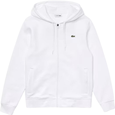 Lacoste Men's Sport Lightweight Bi-Material Hoodie - White