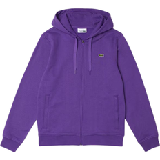 Lacoste Women Sweaters Lacoste Men's Sport Lightweight Bi-Material Hoodie - Purple