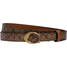 Coach Accessories Coach Signature Buckle Belt - Brass/Khaki/Saddle