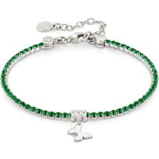 Nomination Chic & Charm Butterfly Bracelet - Silver/Green