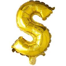 S Bogstavballoner Fiesta Letter Balloons S 100cm Gold