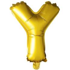 Y Bogstavballoner Fiesta Letter Balloons Y 100cm Gold