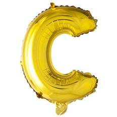 C Bogstavballoner Fiesta Letter Balloons C 100cm Gold