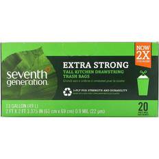 Cleaning Equipment & Cleaning Agents Seventh Generation Extra Strong 13 Gallon Kitchen Drawstring Trash