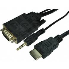 Hdmi to vga Cables Direct 1m HDMI to VGA with Audio