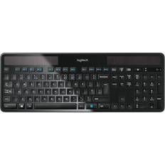 Teclados Logitech K750 Black RF Wireless French Keyboard