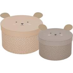 Oppbevaringsbokser Jabadabado Storage Box Teddy 2-pack