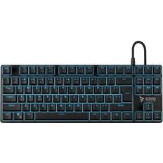 Savio SAVGKTEMPESTBLUE - Tempest RX-Standard-USB-Mechanical-QWERTY-Black-Blu