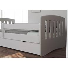 Lit Classic 1 Mix Gris Tiroir Et Matelas Inclus 140/80