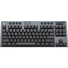 Sí - Teclados Gaming Logitech G915 TKL Tenkeyless Lightspeed Wireless Gaming Keyboard Clicky 920-009529 Carbon/RGB