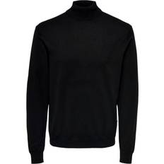 Only & Sons and ONSPHIL reg struc knitted roll neck Sweatshirt