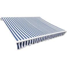 vidaXL Toldo De Lona Azul Y Blanco 450x300 cm