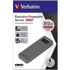 Verbatim Hard disk Verbatim SSD 512 GB Serie 53656 M. 2 Interfaccia USB 3.0