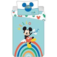 Mickey Mouse Rainbow Hello Happy Cool Duvet 100x135cm