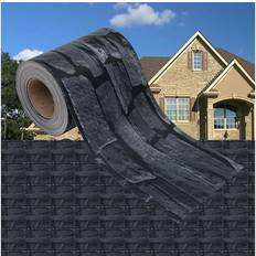 Screenings vidaXL Tuinscherm Steen-look 35x0.19 m PVC Grijs