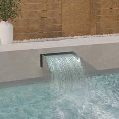 Fontane e Stagni da Giardino vidaXL Cascata Con LED 45x34x14 cm in Acciaio Inox 304