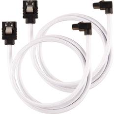 Sata data cable Corsair Premium Sleeved SATA Data Cable Connectors_ White_ 0.6m