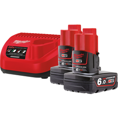 Batterie e Caricabatterie Milwaukee Kit nrg M12 redlithium-ion 6.0Ah M12NRG-602