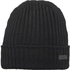 Barts Beanie Met Labeldetail - Zwart