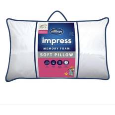 Microfibre Oreillers intérieurs Silentnight Impress Memory Foam Oreiller intérieur Blanc (70x39cm)