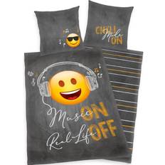 Emotix Music ON Real Life OFF Bedding Set