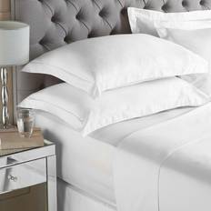 Textiles Paoletti 200 Thread Count Single Fitted Bed Sheet White