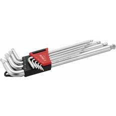 Cimco Sekskantskruetrækkere Cimco 110606, L-formet unbrakonøglesæt, Metric, stk, 1.5,2,2.5,3,4,5,6,8,10 Sekskantskruetrækker