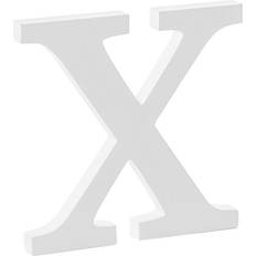 Träbokstäver Vita - Bokstav X