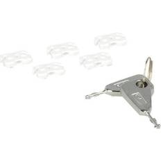 USB port lock 20648 5-piece set White incl. 2 keys 
