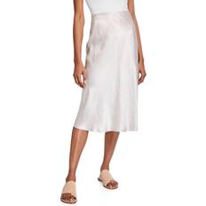 Satin Slip Skirt Beige