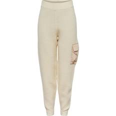 Acryl Broeken & Shorts Pieces Naura Broek - Beige/Ecru