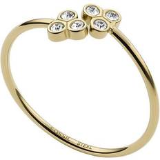 Fossil Damen Ringe Fossil Women Sadie Trio Glitz Gold-Tone Stainless Steel Ring