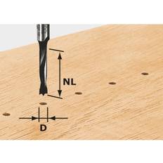Festool 491069 Dowel Drill Router Bit, HW 10 x 30 mm