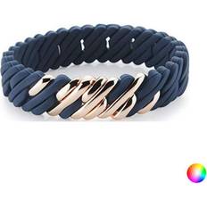 Stainless Steel - Women Bracelets "Armband TheRubz 100216 Silikon Rostfritt stål Gyllene Stål/Silikon (15 mm)