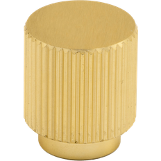 Beslag Design Møbelknop helix stripe ø26mm børstet messing 1stk