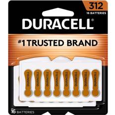 Hearing aid battery 312 Duracell Hearing Aid Battery, #312, 16/pack DURDA312B16ZM09