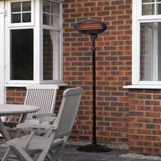 Patio Heater Pro Elec 2.1m Free Standing 2Kw Black