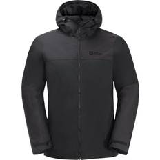 Jack Wolfskin Men's Jasper Waterproof Insulated Jacket - Black