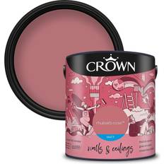 Crown Matt Emulsion Paint Wall Paint Rhubarb Rose 2.5L